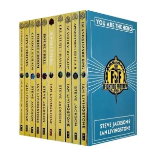 Fighting Fantasy Series You Are the Hero 10 Books Collection Set By Steve Jackson & Ian Livingstone (Island of the Lizard King,Appointment With F.E.A.R.,Deathtrap Dungeon,Creature of Havoc & More)