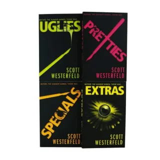 Scott Westerfeld The Uglies Quartet 4 Books Collection Box Set (Uglies, Pretties, Specials, Extras)