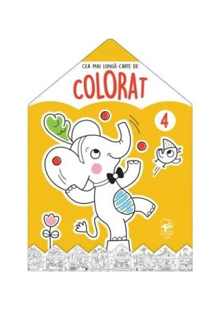 Elefantul. Cea mai lungă carte de colorat