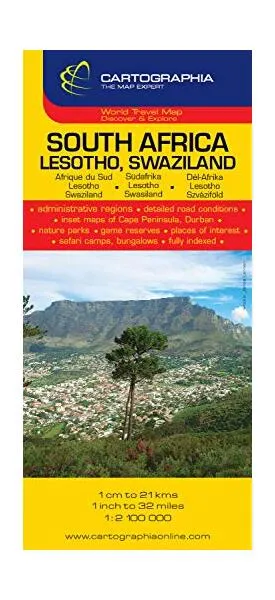 Hartă rutieră Africa de Sud