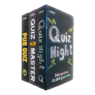 Collins Quiz Puzzles 3 Books Collection Set Pack (Collins Quiz Night, Collins Quiz Master & Collins Pub Quiz)