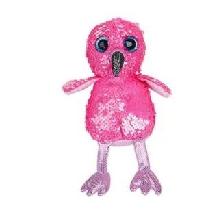 13cm plush pink flamingo