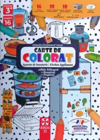 Carte de colorat: Aparate de bucătărie / Kitchen Appliances
