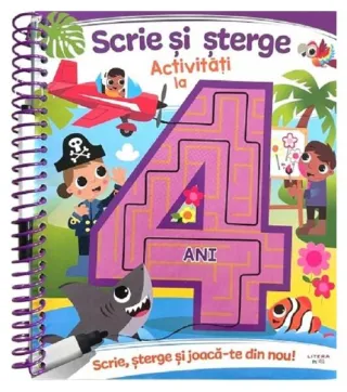 Scrie și șterge. Activități la 4 ani