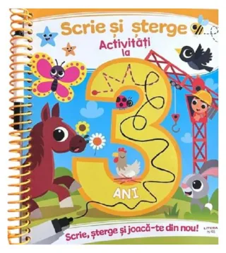 Scrie și șterge. Activități la 3 ani