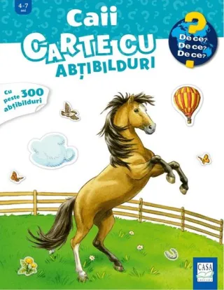 Caii - carte cu abțibilduri
