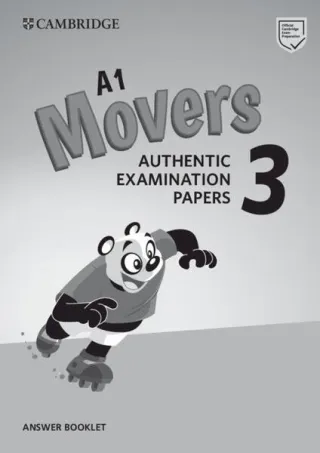 Movers 3, Answer Booklet A1 for Revised Exam from 2018