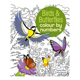 Colour by Numbers Birds & Butterflies, Arpad Olbey