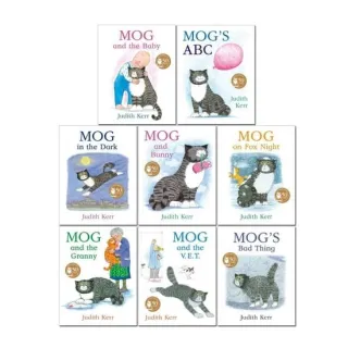 Mog The Cat Books Series 8 Books Collection Set Pack By Judith Kerr (Mog and The Baby, Mog's ABC, Mog in the Dark, Mog and Bunny, Mog on Fox Night, Mog and the Granny, Mog and the V.E.T & Bad Thing)