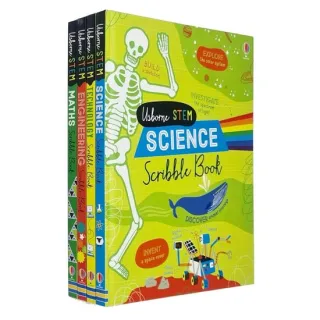 Usborne Stem Science Scribble Book Series - 4 Books Collection Set