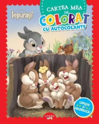 Disney Iepurași. Cartea mea de colorat cu autocolante