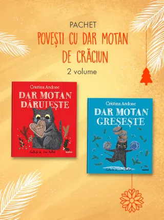 Pachet Povești cu Dar motan de Crăciun 2 vol. + AFIȘ