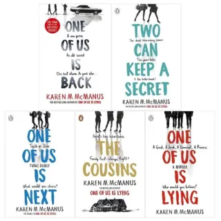 Karen M Mcmanus 5 Books Collection Set (the Cousins, Two Can Keep A Secret, One Of Us Is Lying, One Of Us Is Next, One Of Us Is Back)