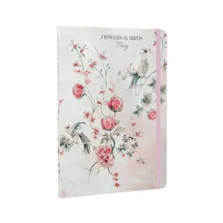 Flowers & Birds Peony A5 Notebook