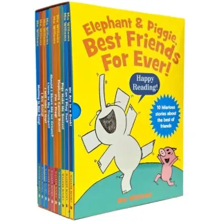 Elephant & Piggie, Best Friends For Ever Series by Mo Willems 10 Picture Books Collection Box Set