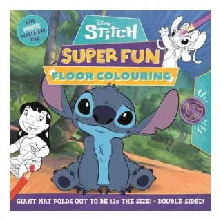 Disney Stitch: Super Fun Floor Colouring (paperback)