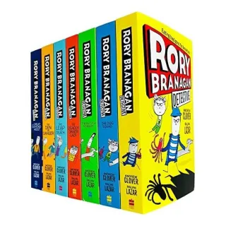 Rory Branagan Detective Series Books 1 - 7 Collection Set By Andrew Clover (rory Branagan, The Dog Squad, The Big Cash Robbery, Deadly Dinner Lady, Leap Of Death, Den Of Danger &amp; Great Diamond Heist)