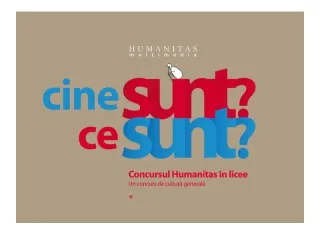 Cine sunt? Ce sunt?