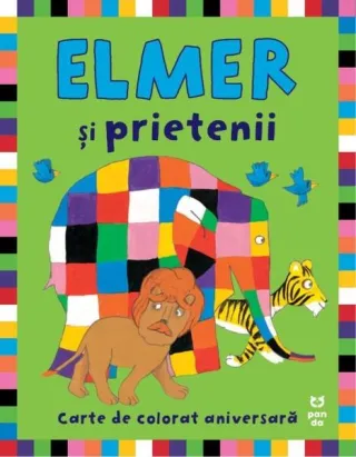 Elmer şi prietenii lui. Carte de colorat aniversară