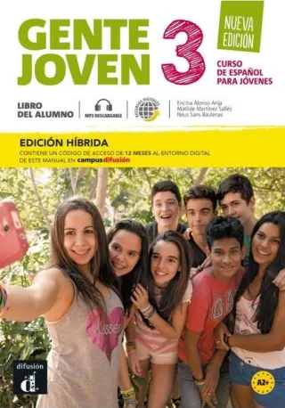 Gente joven 3 Nueva edición. Libro del alumno (A2) + MP3 descargable. Edición híbrida