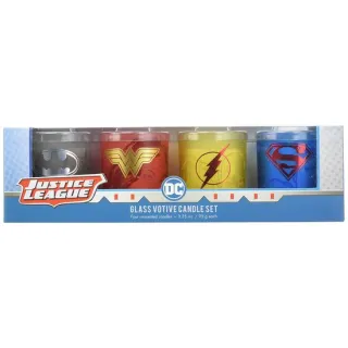 DC Comics: Justice League Glass Votive Candle Set: Set of 4