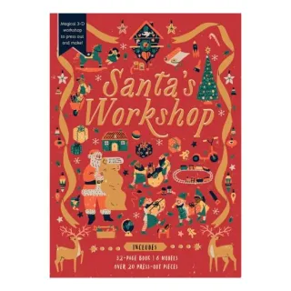 Santa's Workshop Magical 3-D Workshop to Press Out and Make! Includes: 32-page Book, 6 Models, Over 20 Press-out Pieces