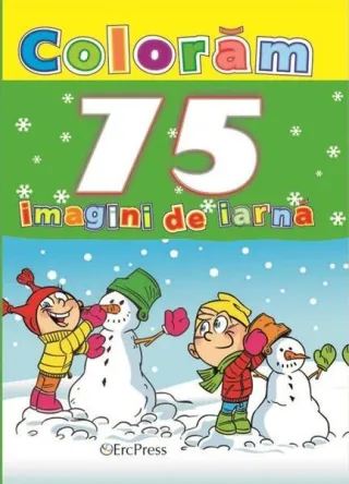 Colorăm 75 imagini de iarnă