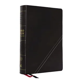 KJV, Word Study Reference Bible, Leathersoft, Black, Red Letter, Comfort Print, Zondervan Publishing Company