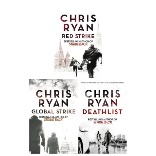 Chris Ryan Strike Back Thriller 3 Books Collection Set - Deathlist, Global Strike, Red Strike