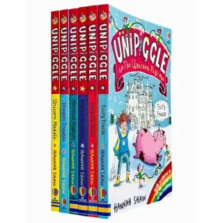 Unipiggle the Unicorn Pig Series 6 Books Collection Set