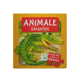 Prima mea carte cu puzzle. Animale sălbatice