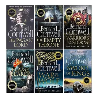 Bernard Cornwell The Last Kingdom Series 6 Books Collection Set (6-11) (War of the Wolf, The Flame Bearer, Warriors of the Storm, The Empty Throne, The Pagan Lord, Death of Kings)