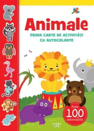 Animale. Prima carte de activități cu autocolante