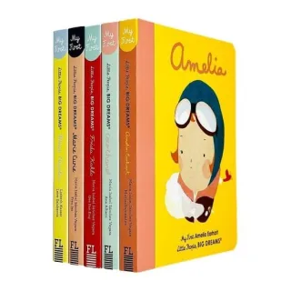Little People, Big Dreams - Series 1 (5 Books Collection) (Maya Angelou, Marie Curie, Frida Kahlo, Coco Chanel, Amelia Earhart)