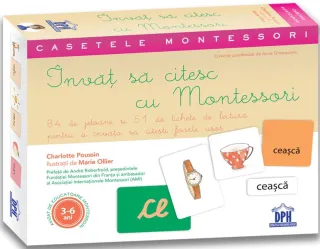 Învaț să citesc cu Montessori: 84 de Jetoane și 51 de tichete de lectură pentru a învăța să citești foarte ușor
