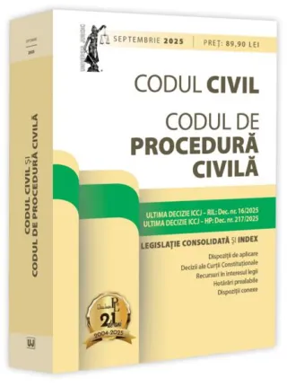 Codul civil și Codul de procedură civilă: septembrie 2025