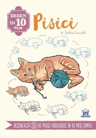 Desen în 10 pași. Pisici