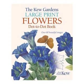 The Kew Gardens Large Print Flowers Dot-to-Dot Book, David Woodroffe