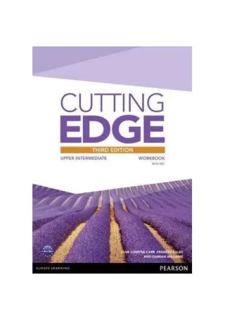 Cutting Edge B2, Upper Intermediate level, 3rd Edition, Workbook with Key