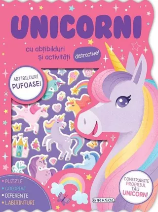 Abțibilduri pufoase - Unicorni