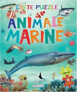 Carte puzzle. Animale marine