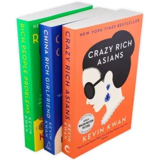 Kevin Kwan Crazy Rich Asians Trilogy Collection 3 Books Set Pack (Crazy Rich Asians, China Rich Girlfriend, Rich People Problems)