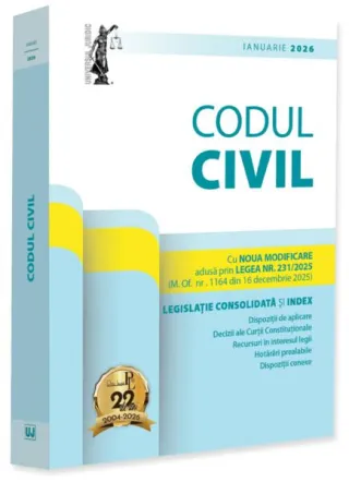 Codul civil: ianuarie 2026