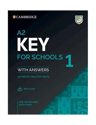 A2 Key for Schools 1, Student's Book with Answers with Audio