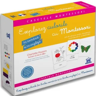 Explorez culorile cu Montessori. 163 de jetoane pentru dezvoltarea vocabularului și a creativității (în română și engleză)