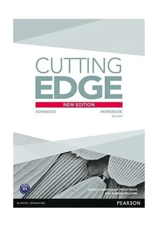 Cutting Edge C1, Advanced level, New Edition, Workbook with Key