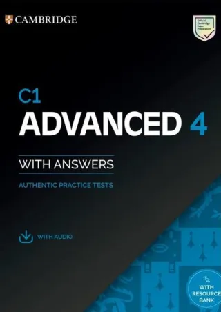 C1 Advanced 4 Student's Book with Answers with Audio with Resource Bank Authentic Practice Tests