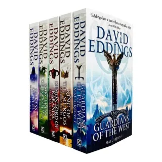 Malloreon Series Books 1 - 5 Collection Set by David Eddings (Guardians of the West, King of the Murgos, Demon Lord of Karanda, Sorceress of Darshiva & Seeress of Kell)