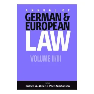Annual Of German & European Law