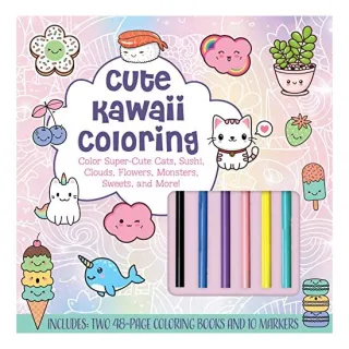 Cute Kawaii Coloring Kit, Chartwell Books